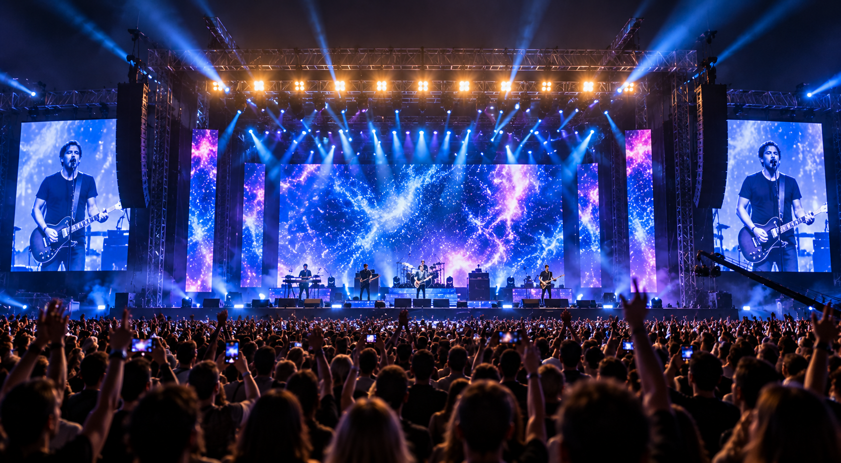 Conciertos con pantalla LED