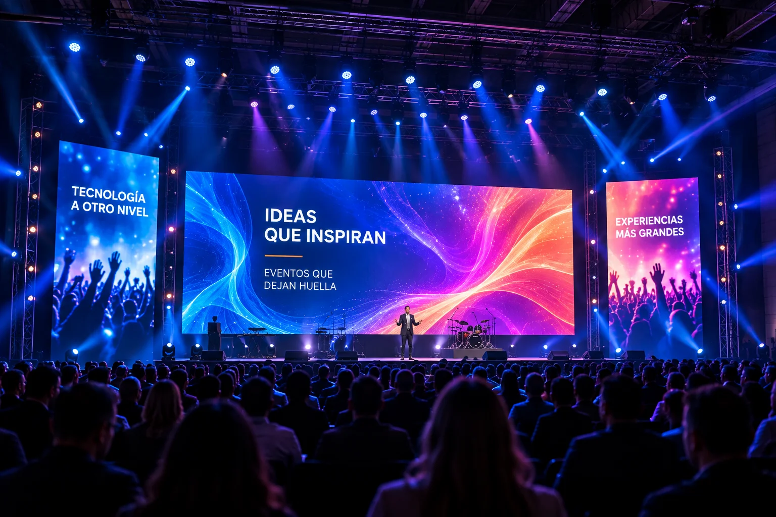 Eventos y entretenimiento con pantalla LED